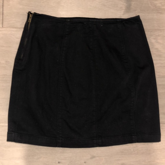 Black Denim Skirt - Picture 2 of 3